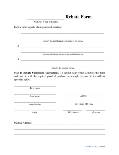 Rmld Rebate Forms Online Pdf
