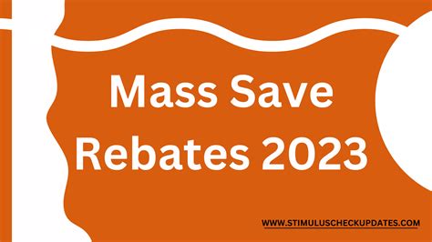 Mass Save Rebate Status