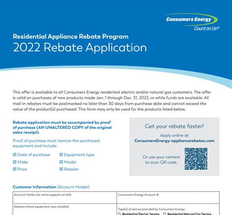 Consumers Energy Led Rebate