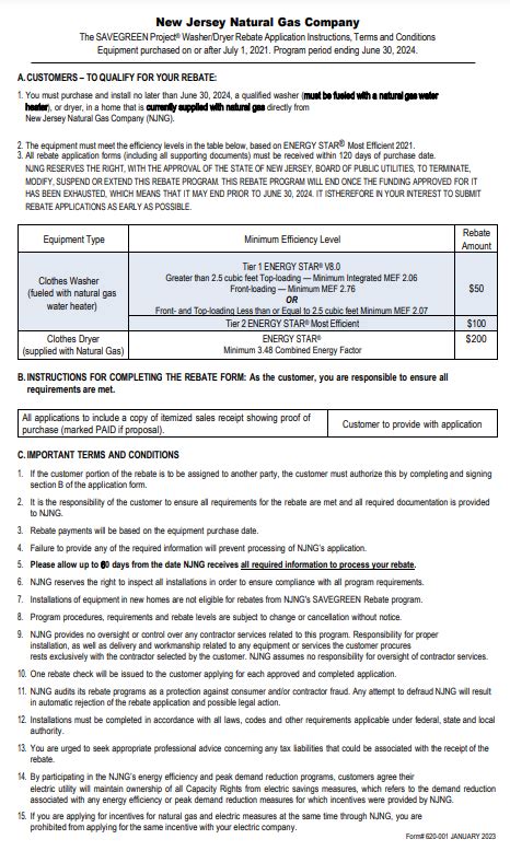 Njng Rebate Application Deadline