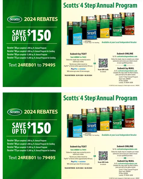 Scotts 4 Step Rebate 2025