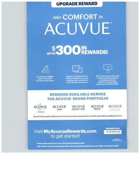 Acuvue Contact Lens Rebate