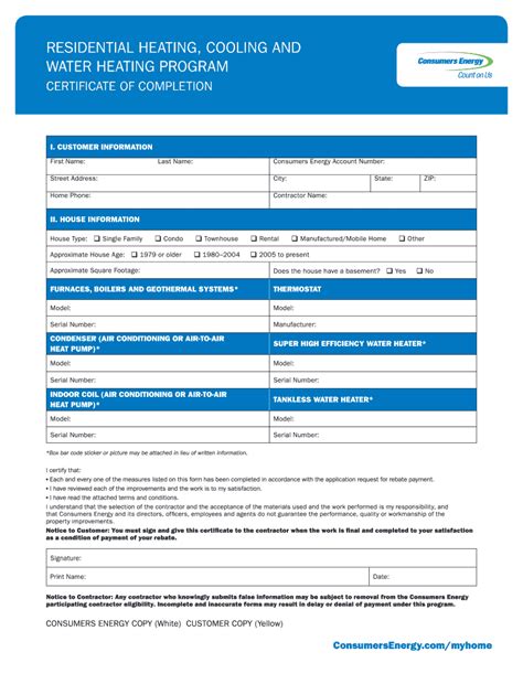 Consumers Energy Thermostat Rebate