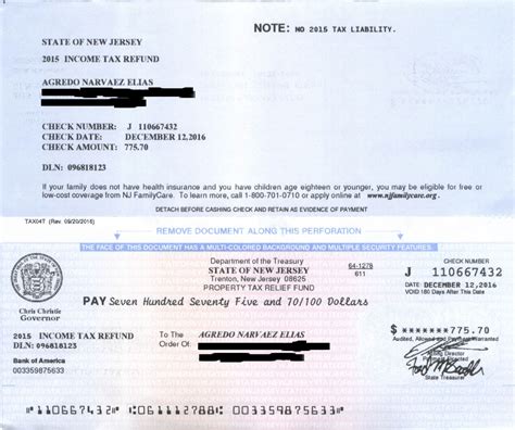 Nj Tax Rebate Checks