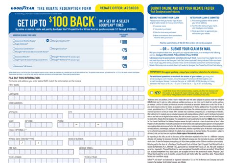 Goodyear Rebates On Tires