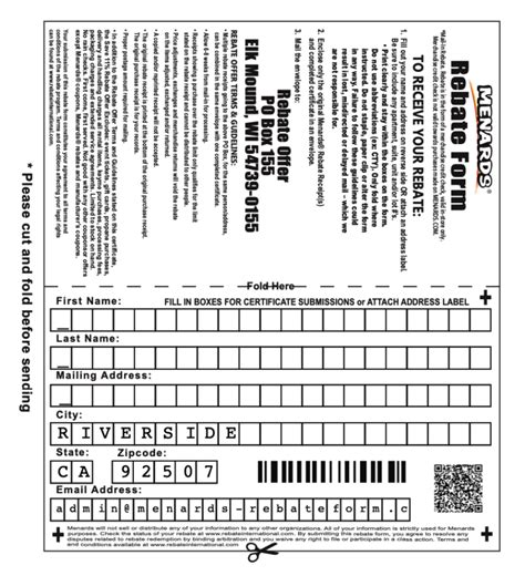 Menards 11 Percent Rebate 2025