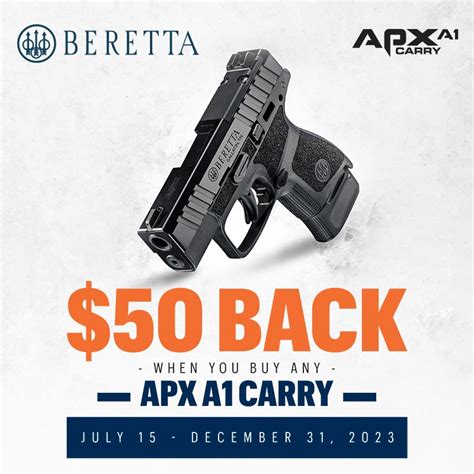 Beretta Apx A1 Rebate
