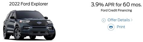 Ford Explorer Rebates And Incentives