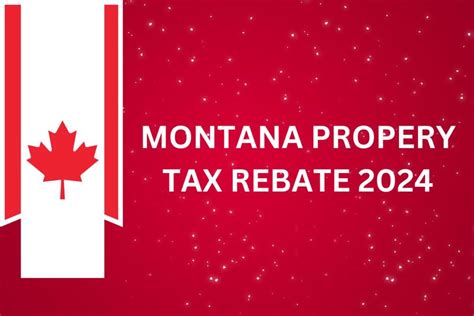 Montana Property Tax Rebate 2025 Application
