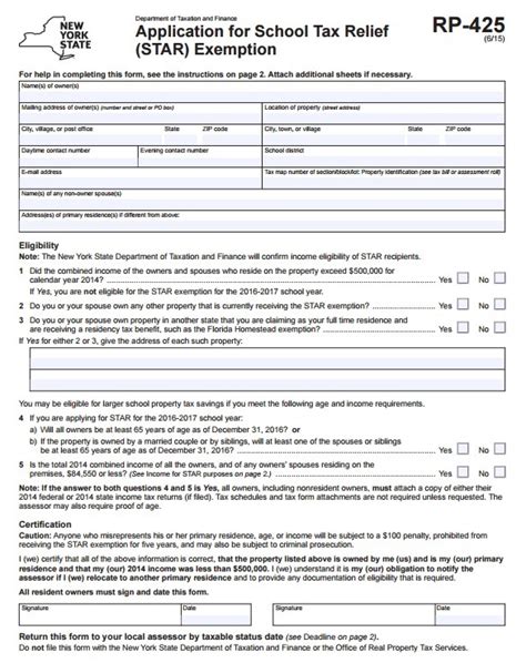 New York State Star Rebate