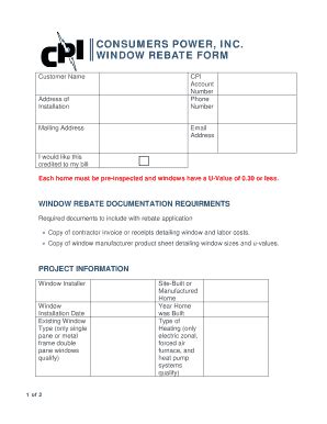 Consumers Energy Window Rebate