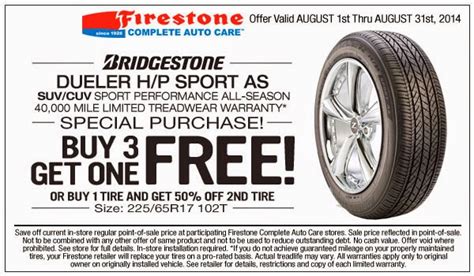 Tire Coupons And Rebates