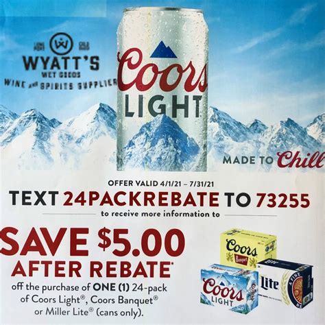 Molson Coors Rebates 2025