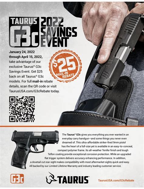 Taurus G3c Rebate 2025