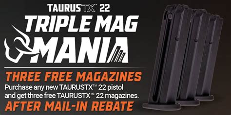 Taurus Tx22 Rebate 2025