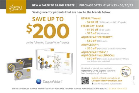 Coopervision Rebate Offer Code