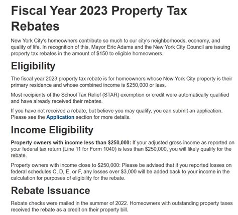 Rebate On Property Tax